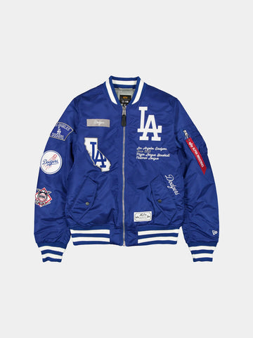 New Era x Alpha Industries - Dodgers Jacket Blue