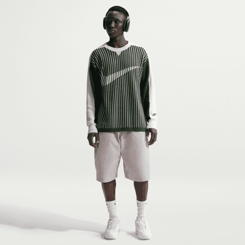 Nike - Sportswear Club Jersey Sweater Green/White