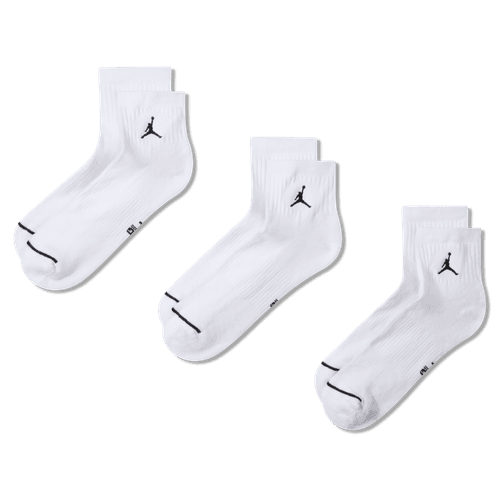 Nike - Jordan Everyday Ankle Socks (3 Pairs) White/Black