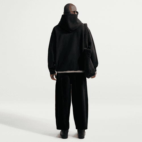 Nike - Solo Swoosh Men's Pullover Hoodie Black-3