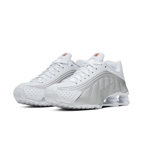 Nike - W Shox R4 White/Metallic Silver