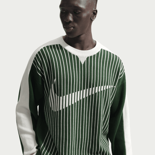 Nike - Sportswear Club Jersey Sweater Green/White