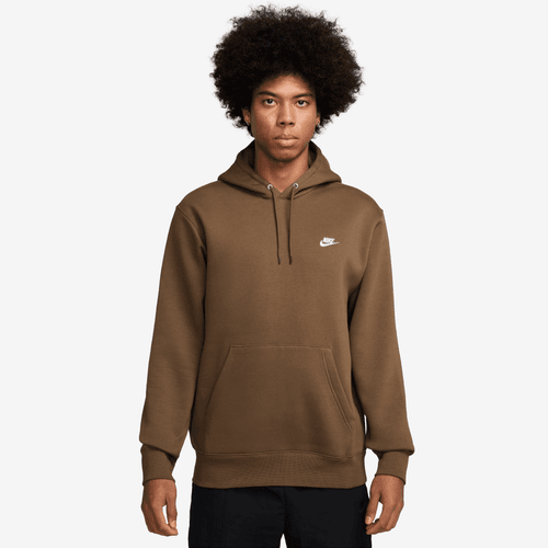 Nike - Club Fleece Pullover Hoodie Brown