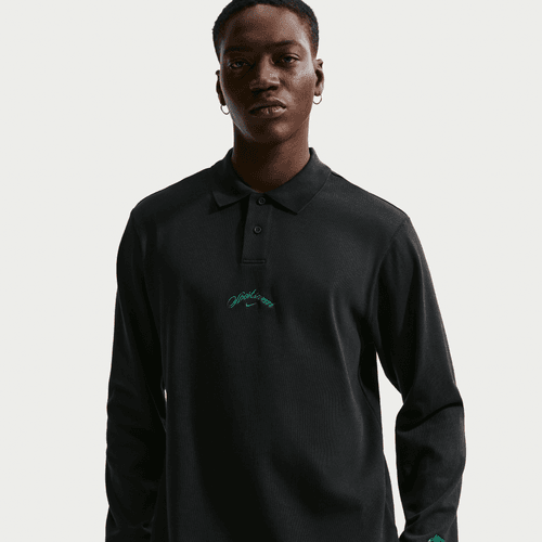 Nike - Sportswear Club Long Sleeve Polo Black