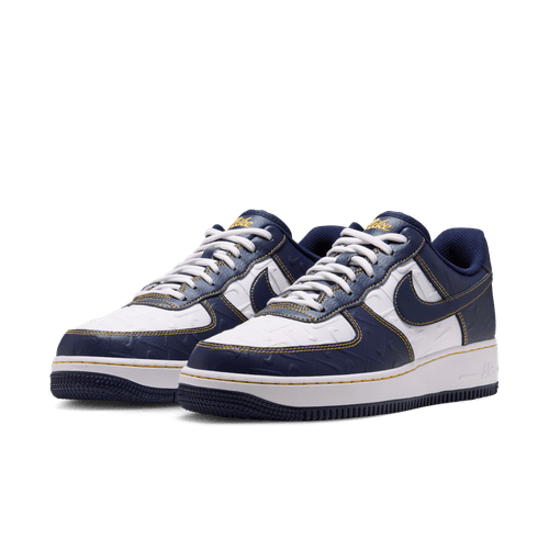 Nike - Air Force 1 '07 Summit White/Midnight Navy/Yellow-5