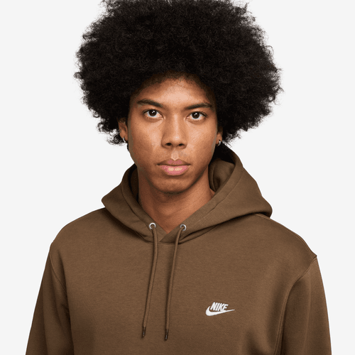 Nike - Club Fleece Pullover Hoodie Brown