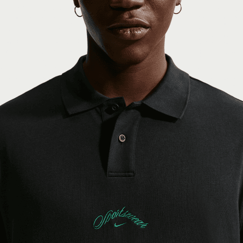 Nike - Sportswear Club Long Sleeve Polo Black