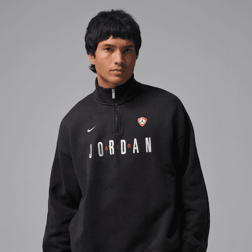 Nike - Jordan Flight Graphic Fleece 1/4 Zip Black