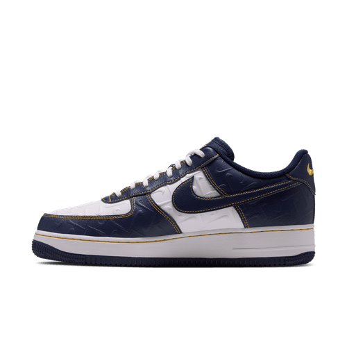 Nike - Air Force 1 '07 Summit White/Midnight Navy/Yellow-4