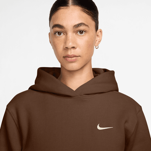 Nike - W Studio Fleece Pullover Hoodie Brown-2
