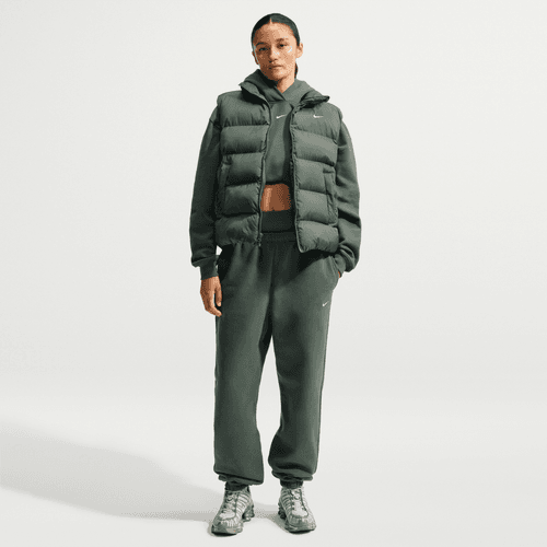 Nike - W Studio Fleece High-Rise Oversized Pants Green-5