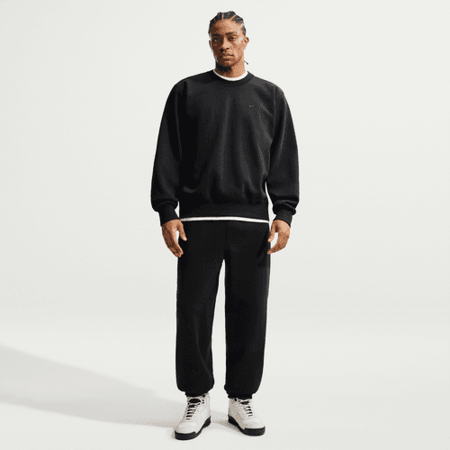 Nike - Energy Fleece Crew-Neck Sweatshirt Black-4