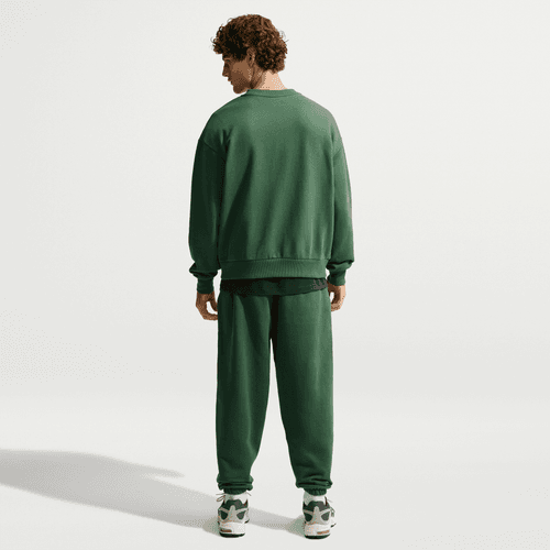 Nike - Solo Fleece Crew-Neck Sweatshirt Green-4