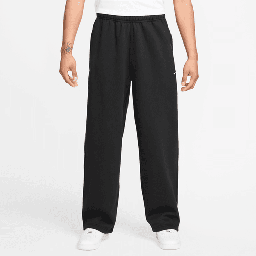 Nike - Solo Swoosh Fleece Open-Hem Pants Black