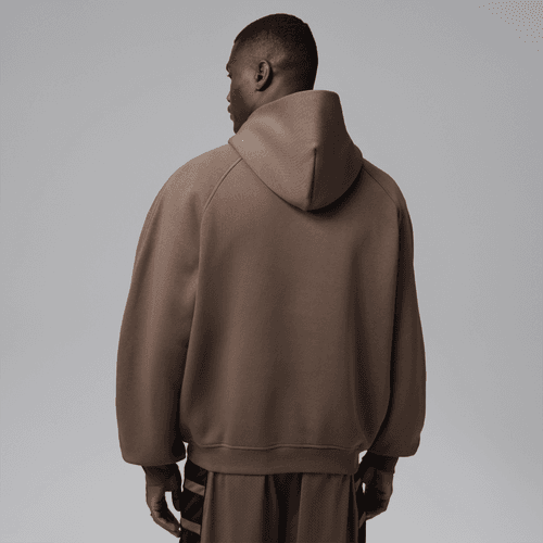 Nike - Jordan Brooklyn Oversized Fleece Hoodie Brown-6