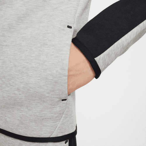 Nike - Youth Tech Fleece Full-Zip Hoodie Grey/Black