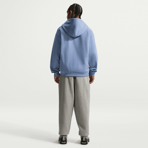 Nike - Solo Swoosh Full-Zip Fleece Hoodie Blue-3