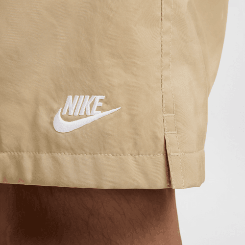 nike woven shorts beige
