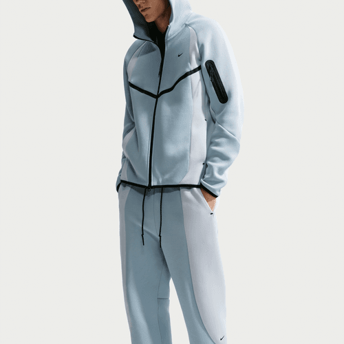 Nike - Tech Color-Block Open-Hem Fleece Pants-2