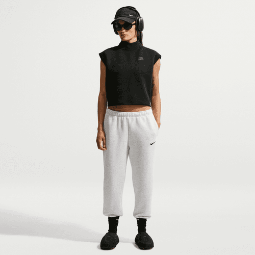 Nike - W Studio Fleece Mid-Rise Joggers Birch Heather-5