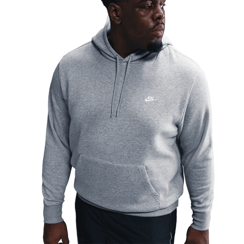 Nike - Club Fleece Pullover Hoodie Grey Heather-2