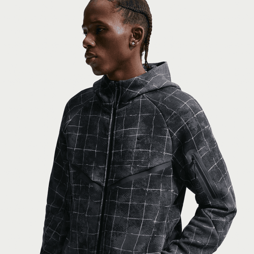 Nike - Tech Windrunner Fleece Full-Zip Jacket Iron Grey/Black-2