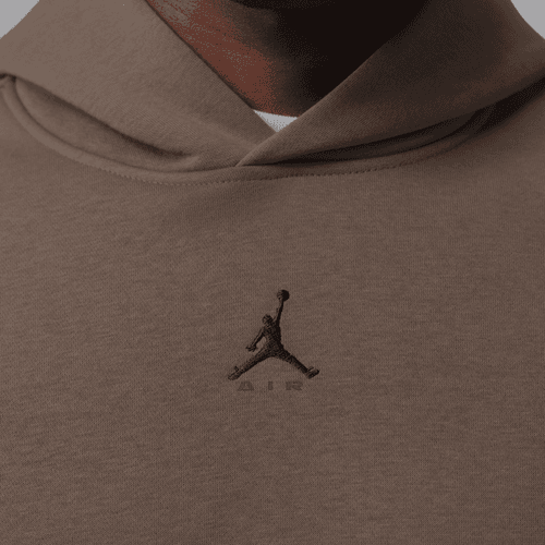 Nike - Jordan Brooklyn Oversized Fleece Hoodie Brown-2
