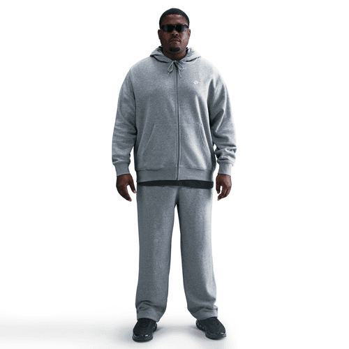 Nike - Club Full-Zip Fleece Hoodie Dark Heather Grey