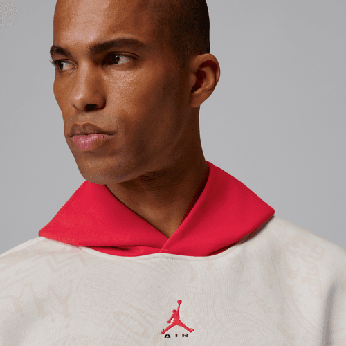Nike - Jordan Brooklyn Pullover Hoodie Phantom/Red-4