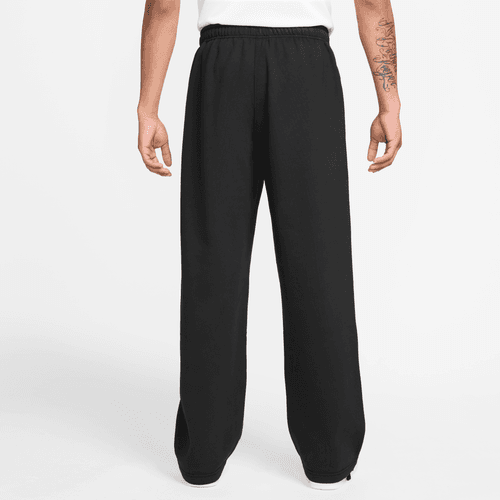 Nike - Solo Swoosh Fleece Open-Hem Pants Black