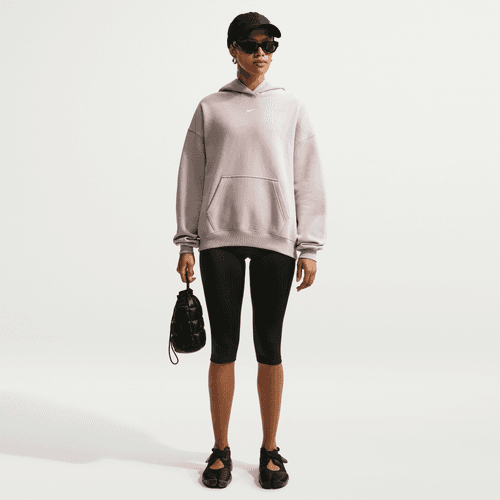 Nike - W Studio Fleece Oversized Hoodie Cream