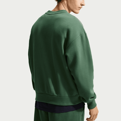 Nike - Solo Fleece Crew-Neck Sweatshirt Green-3