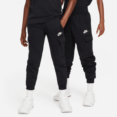 Nike - Youth Club Fleece Cargo Pants ~ Black
