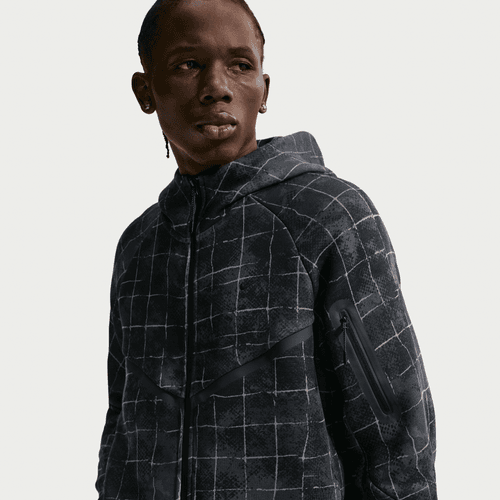 Nike - Tech Windrunner Fleece Full-Zip Jacket Iron Grey/Black-1