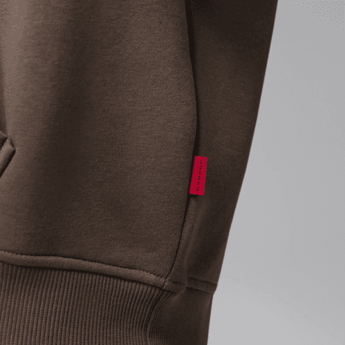 Nike - Jordan Brooklyn Oversized Fleece Hoodie Brown-4