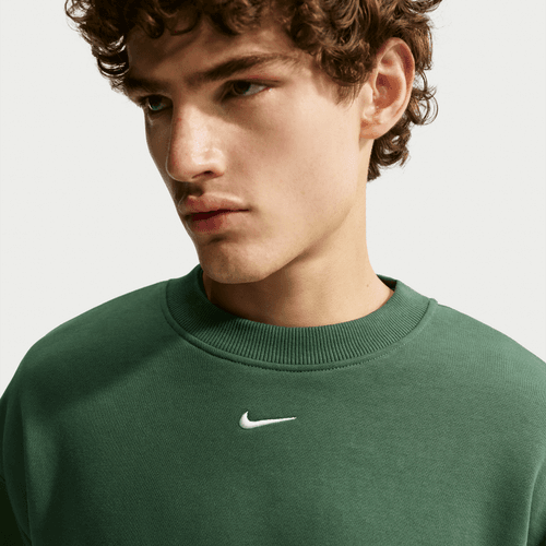 Nike - Solo Fleece Crew-Neck Sweatshirt Green-2
