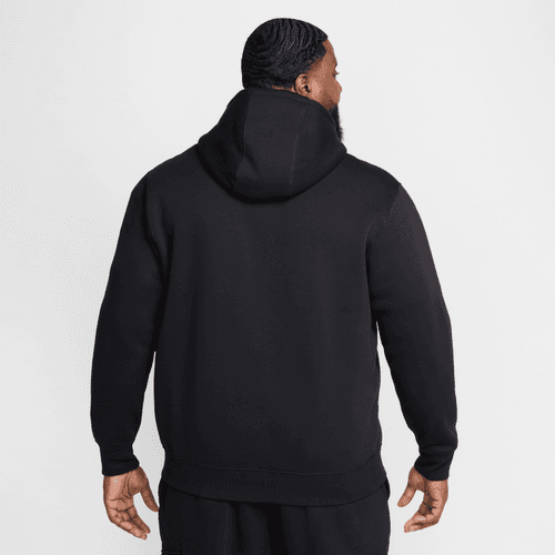 Nike - Club Full-Zip Fleece Hoodie Black/White-6