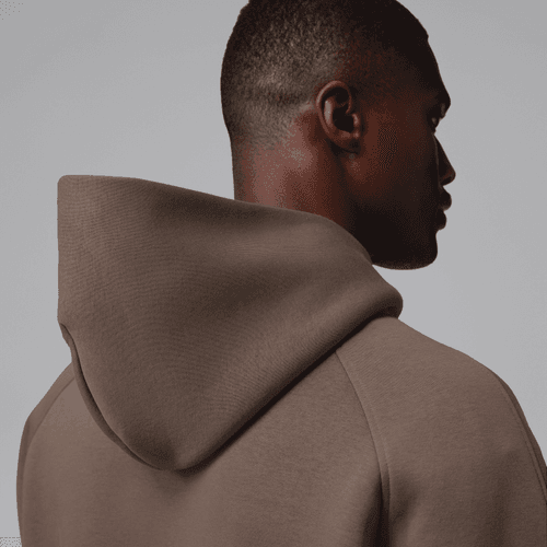 Nike - Jordan Brooklyn Oversized Fleece Hoodie Brown-5