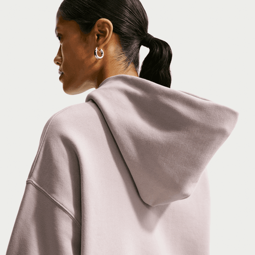 Nike - W Studio Fleece Oversized Hoodie Cream