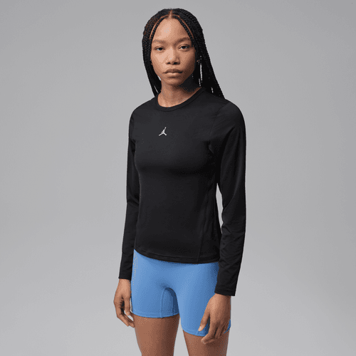 Nike - W Jordan Dri-FIT Long-Sleeve Top Black/White-1