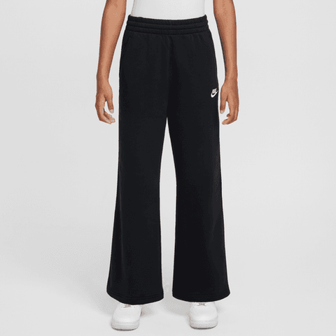 Nike - Youth Club Fleece Wide-Leg Pants ~ Black