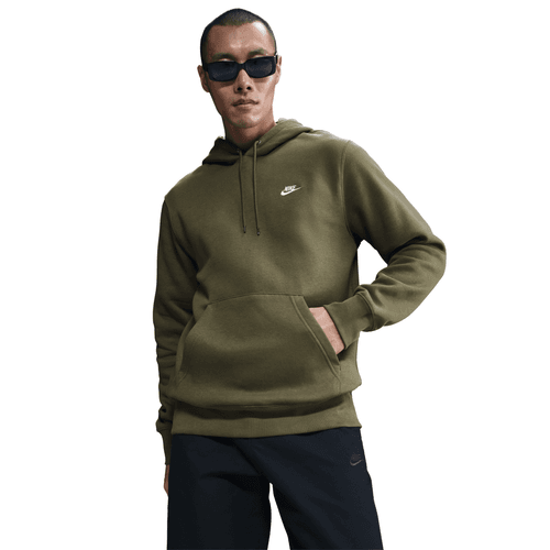 Nike - Club Fleece Pullover Hoodie Olive