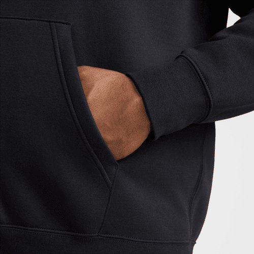 Nike - Club Full-Zip Fleece Hoodie Black/White-2