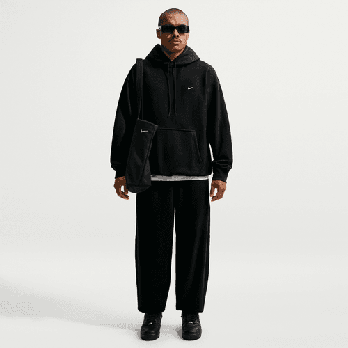 Nike - Solo Swoosh Men's Pullover Hoodie Black-4