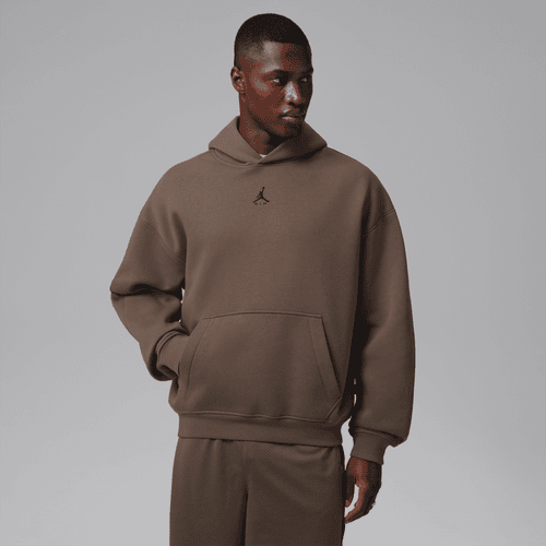 Nike - Jordan Brooklyn Oversized Fleece Hoodie Brown-1