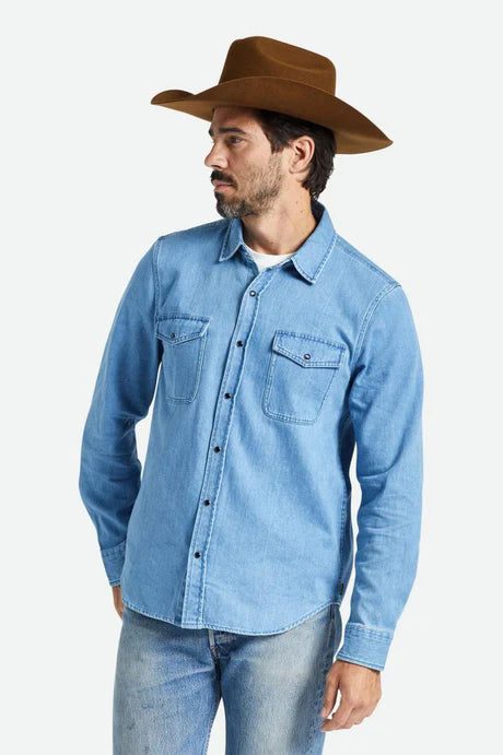 Brixton - Wayne Woven Shirt Blue