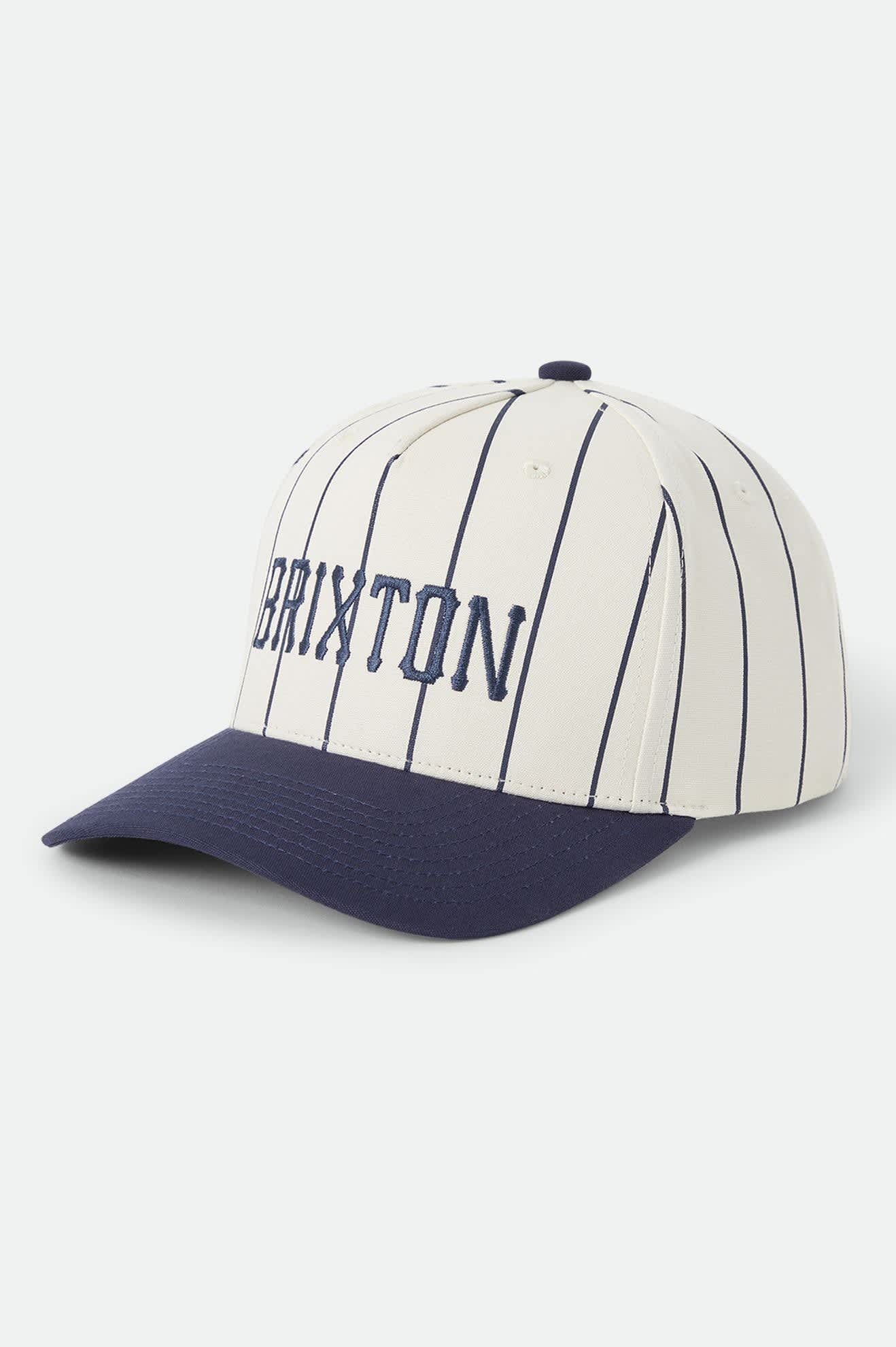 Brixton - Homerun Snapback Off White/Washed Navy-1