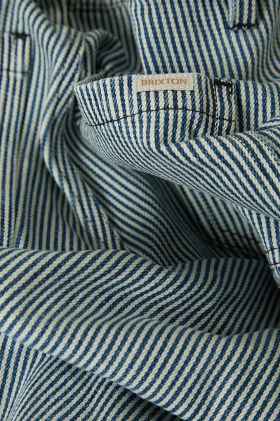 Brixton -  W Jane Utility Wide Leg Pant Off White/Mood Indigo