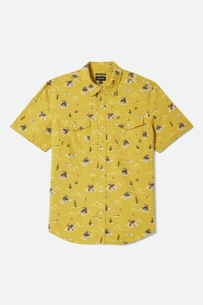 Brixton x Lone Star - Button Up Shirt Texas Gold