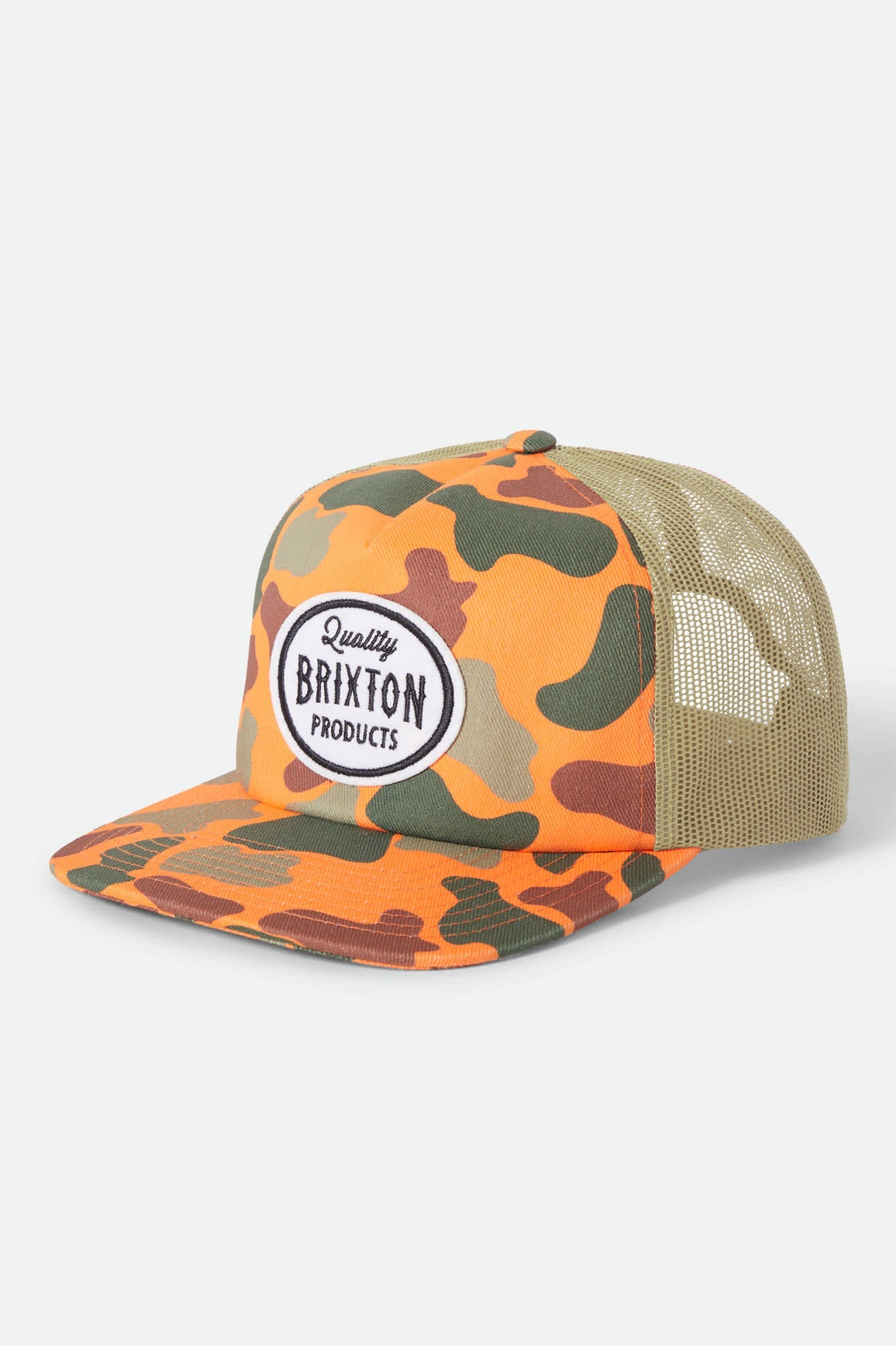 Brixton - Henry Trucker Hat Orange Duck Camo